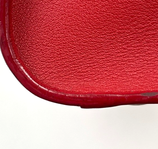 SAINT LAURENT Baby Cabas YSL 2way Shoulder Hand Bag Leather Red Italy 97RL889