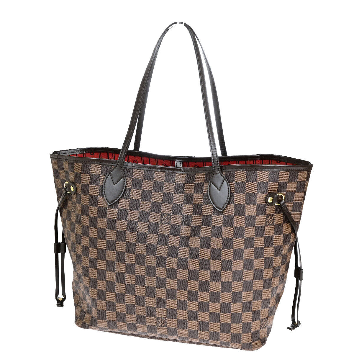 LOUIS VUITTON Neverfull MM Shoulder Tote Bag Damier Leather BN N51105 601YF656