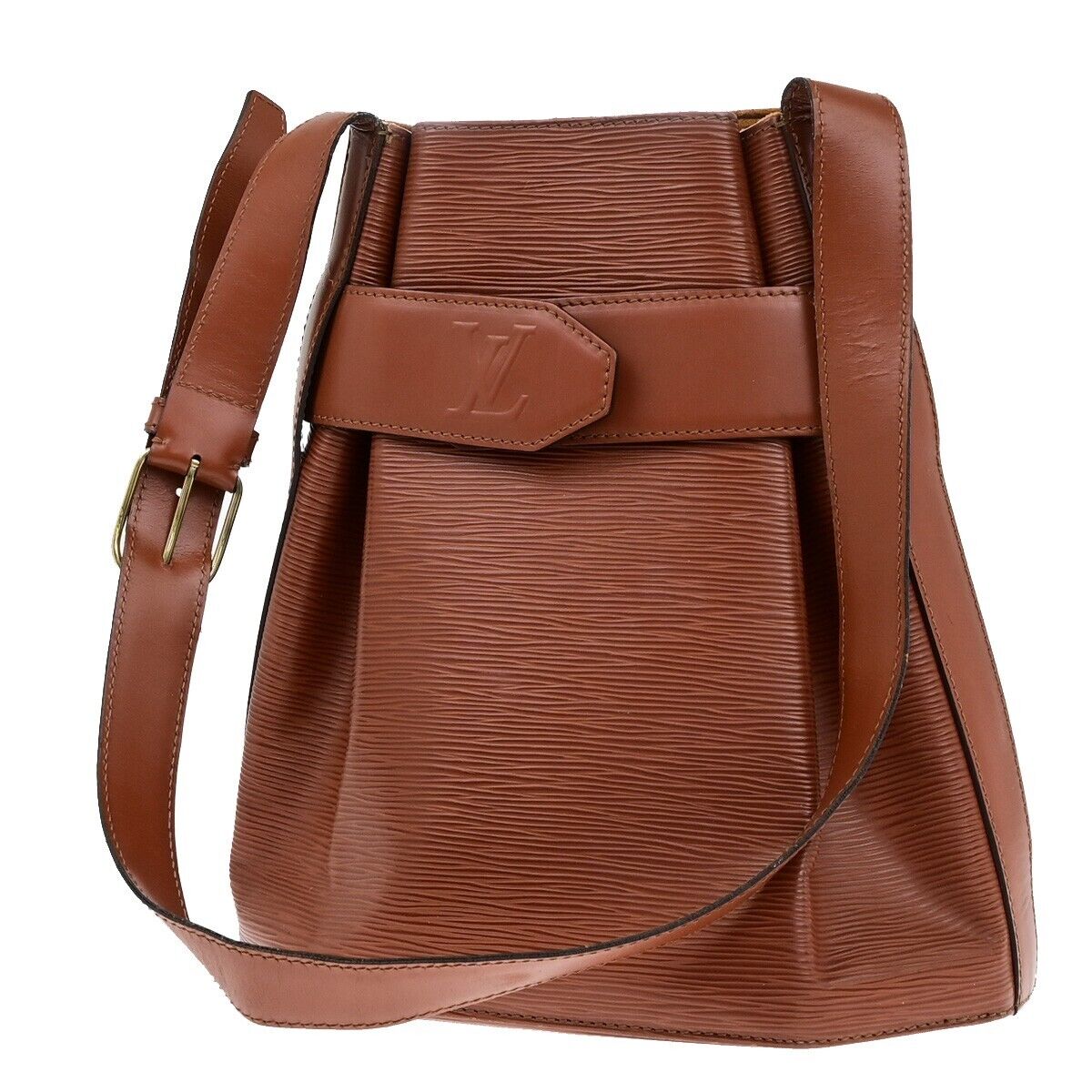 LOUIS VUITTON LV Sac De Paul PM Shoulder Bag Epi Leather Brown M80193 69ED596