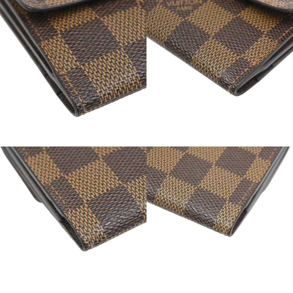 LOUIS VUITTON Ludlow Trifold Mini Wallet Damier Leather Brown N62925 38TA541