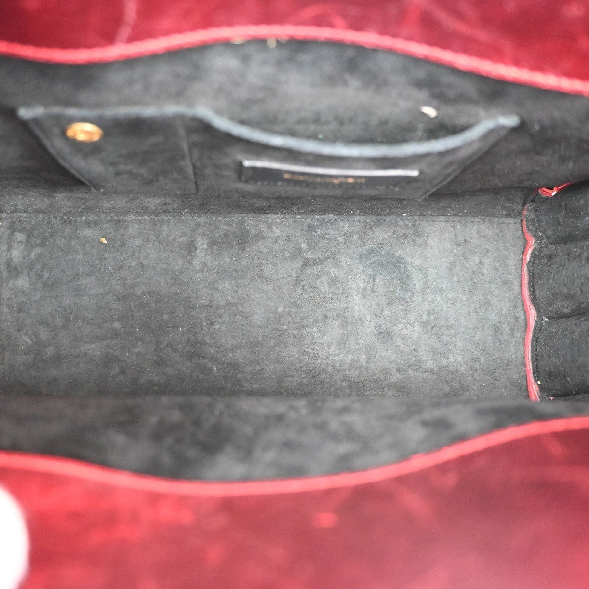 SAINT LAURENT Sac de Jour 2Way Shoulder Handbag Leather Red GHW Italy 97TA704