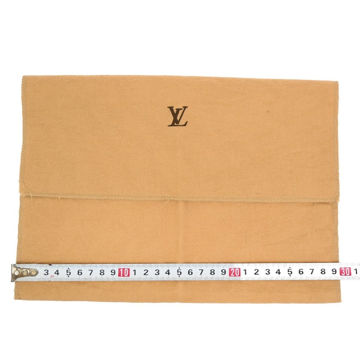 LOUIS VUITTON Logo 10 Set Dust Bag Drawstring Canvas Cotton Beige Brown 01KB865