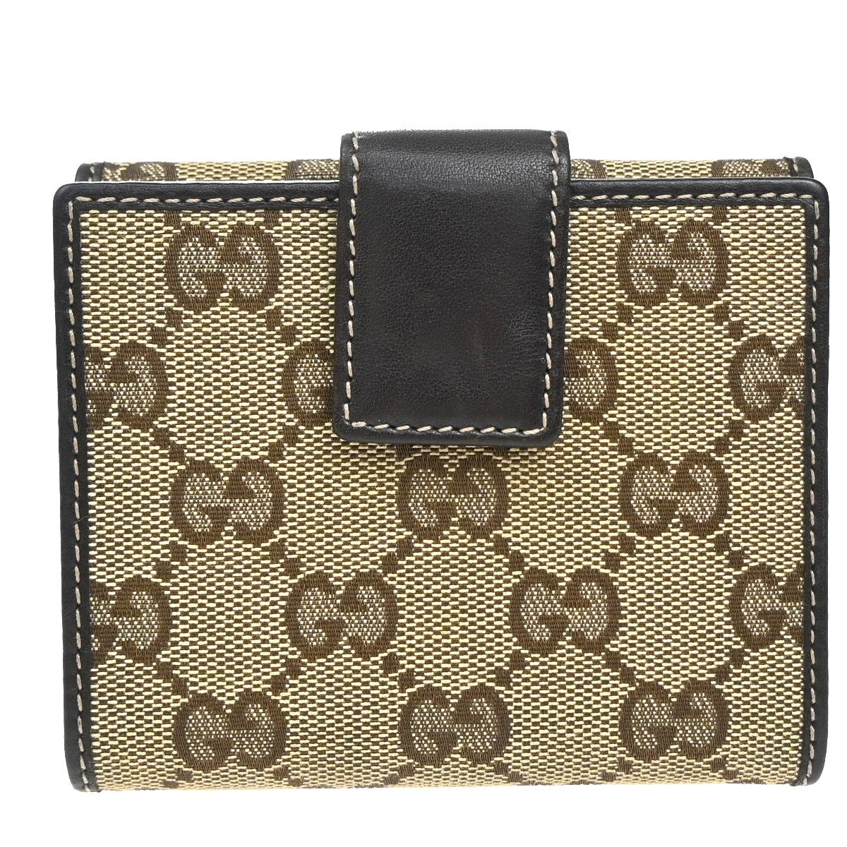 GUCCI Guccioli Chihuahua GG Bifold Wallet Purse Canvas Leather BN Italy 31YJ160