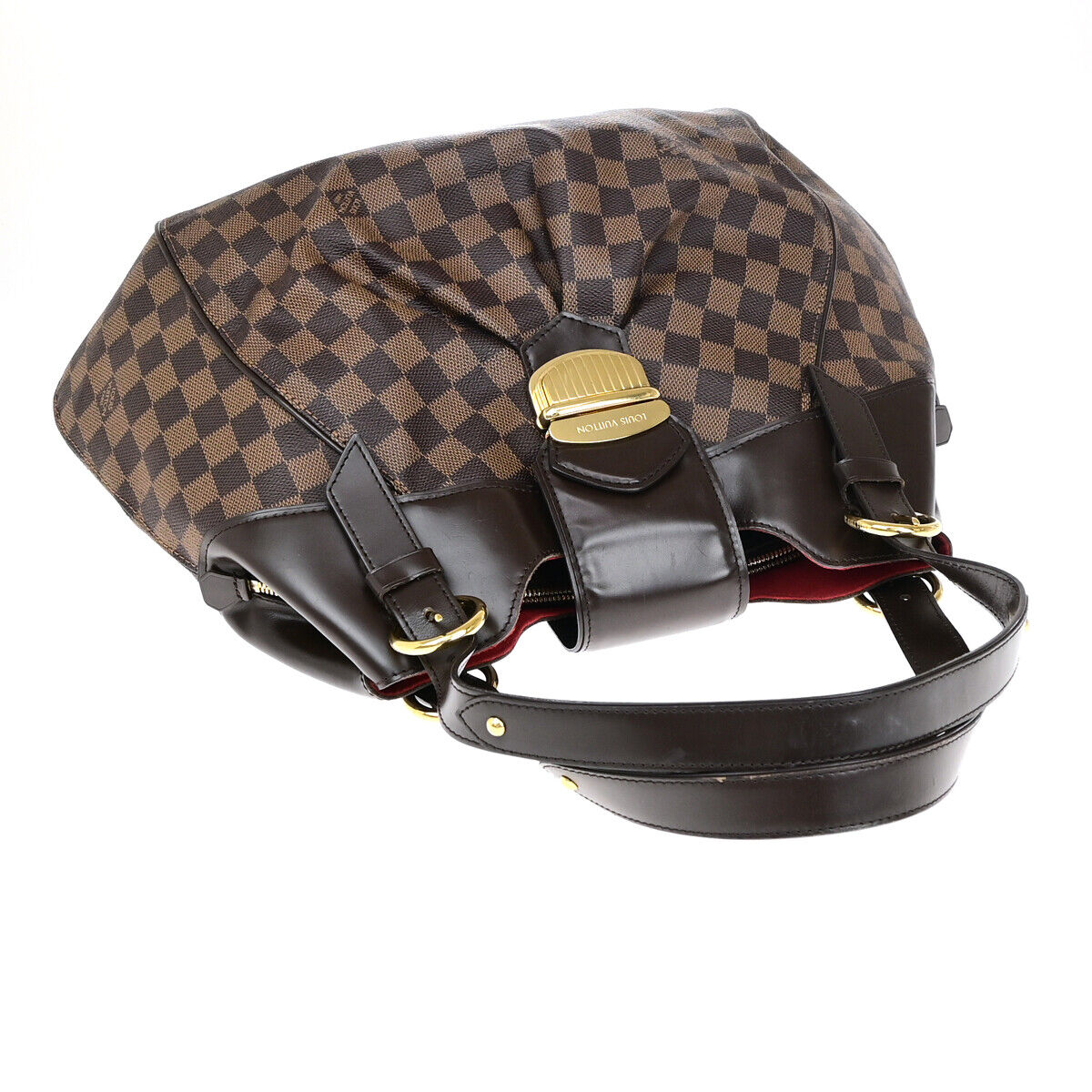 LOUIS VUITTON Sistina GM Shoulder Bag Damier Ebene Leather Brown N41540 93YE731