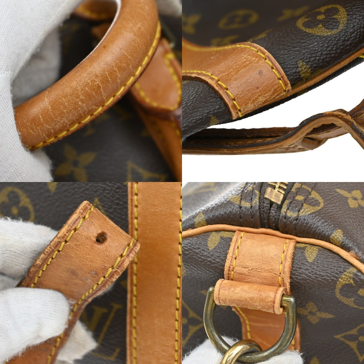 LOUIS VUITTON Keepall Bandouliere 50 2Way Hand Bag Monogram Brown M41416 72EF842