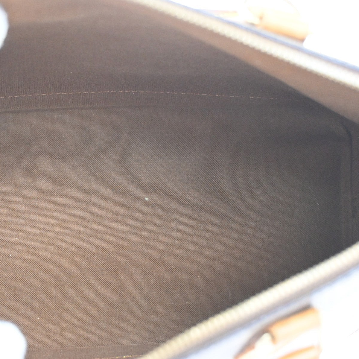 LOUIS VUITTON LV Logo Alma Hand Bag Monogram Leather Brown France M51130 64CA299