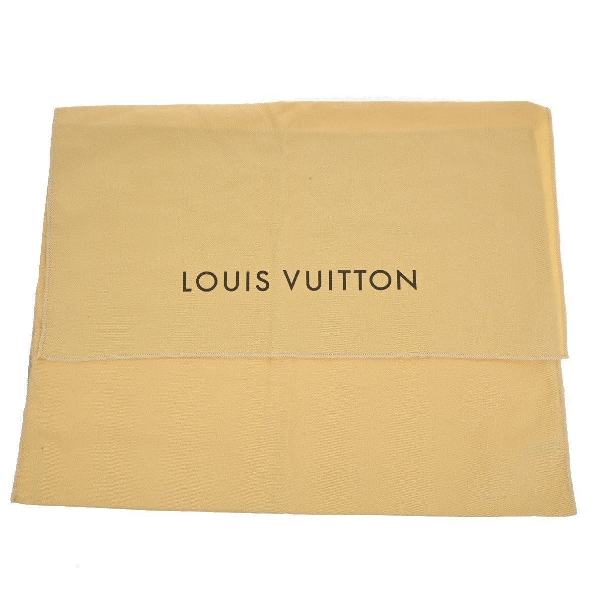 LOUIS VUITTON Logo 10 Set Dust Bag Drawstring Canvas Cotton Beige Brown 07KB709