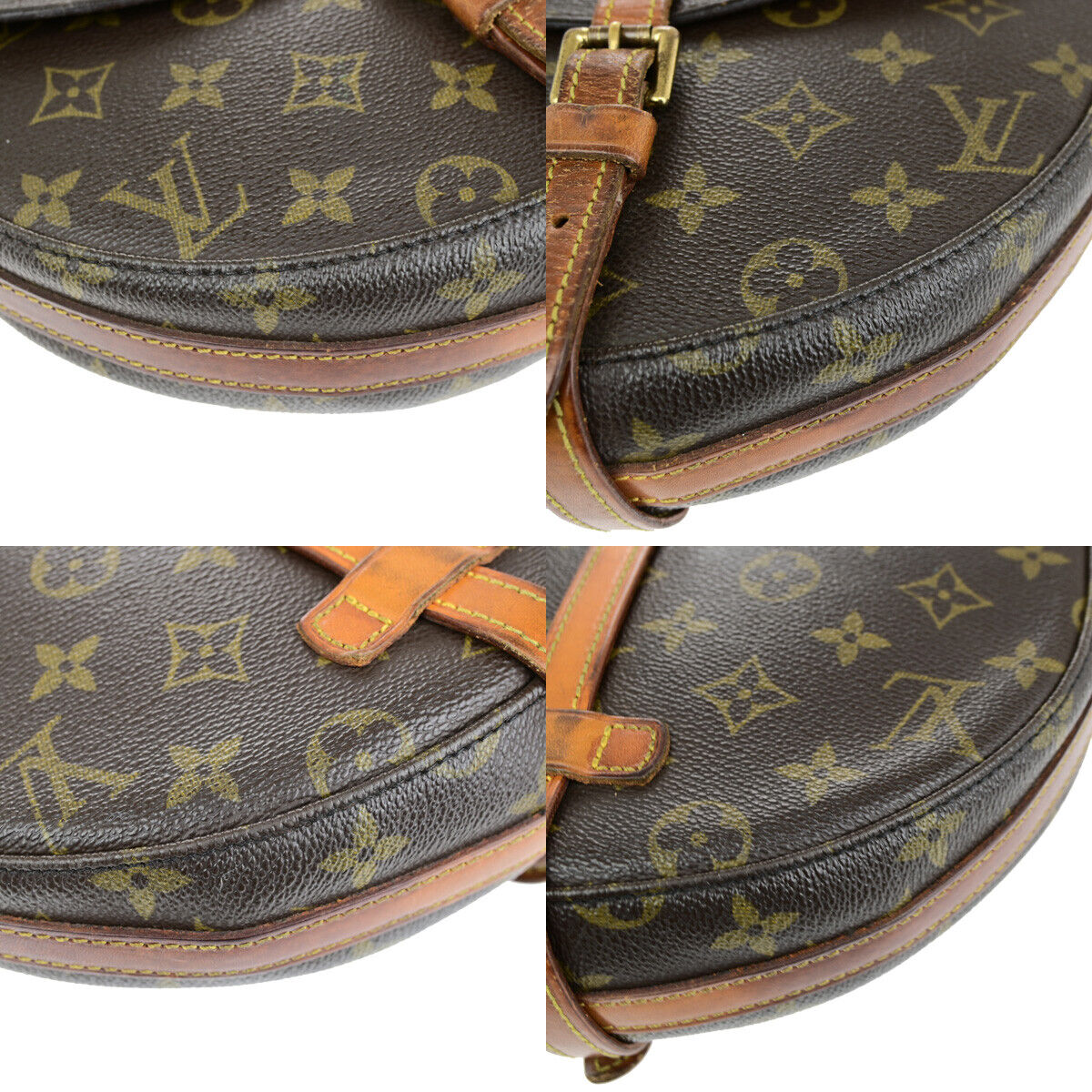 LOUIS VUITTONI Chantilly MM Shoulder Bag Monogram Leather Brown M51233 62YG613