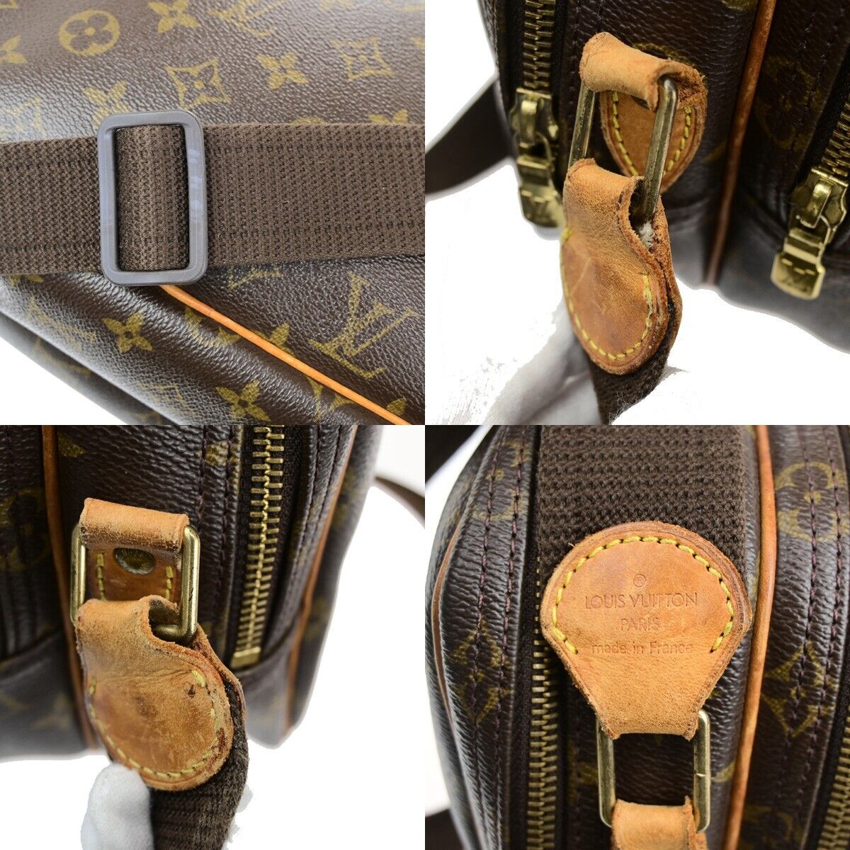 LOUIS VUITTON Reporter PM Crossbody Shoulder Bag Monogram Leather M45254 32HC088