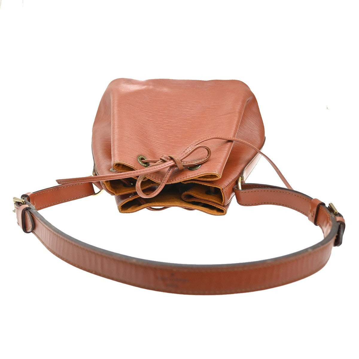 LOUIS VUITTON Petit Noe Drawstring Shoulder Bag Epi Leather Brown M44103 34TA055