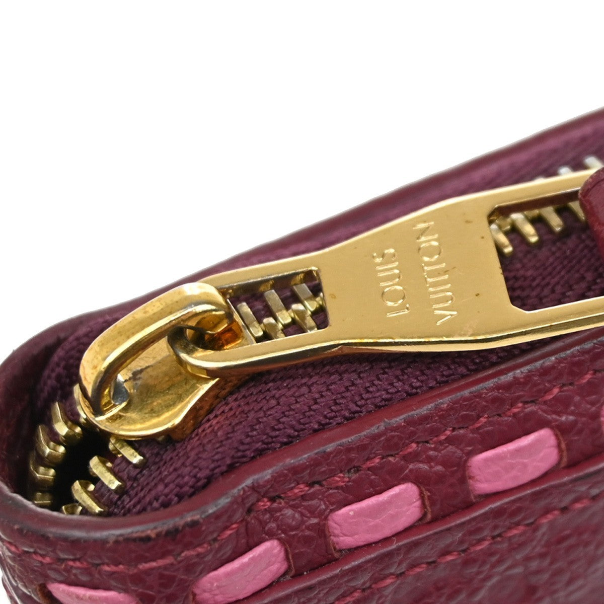 LOUIS VUITTON Zippy Wallet Long Wallet Monogram Empreinte Raisin M64803 73KB340