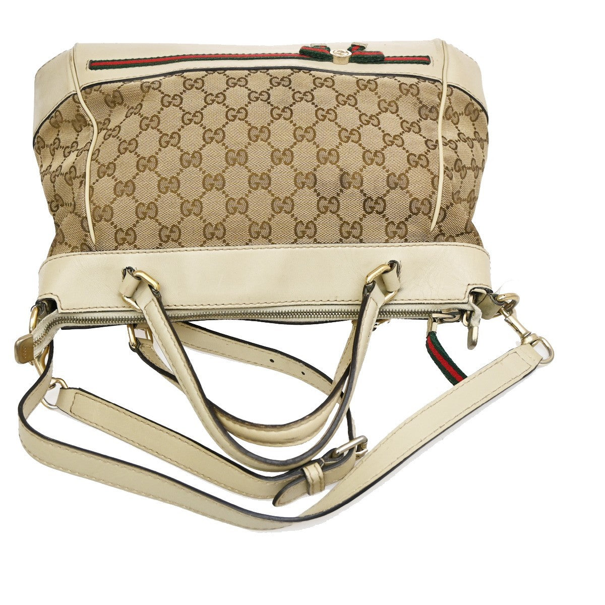 GUCCI Sherry GG Pattern 2way Shoulder HandBag Canvas Leather BN WE 38CA226