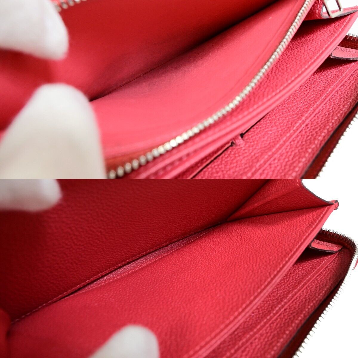 LOUIS VUITTON Long Zippy Wallet Monogram Empreinte Leather Cherry M68571 66EB325