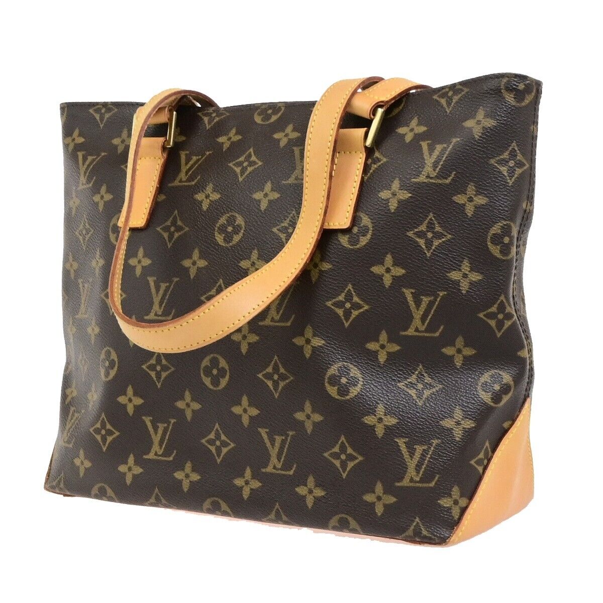 LOUIS VUITTON Cabas Piano Shoulder Bag Monogram Leather Brown M51148 18ED487