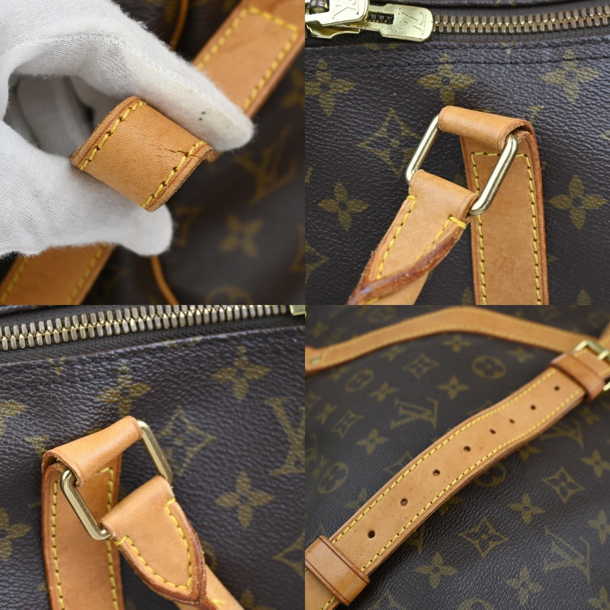 LOUIS VUITTON Keepall Bandouliere 60 2Way Hand Bag Monogram Brown M41412 10TA652