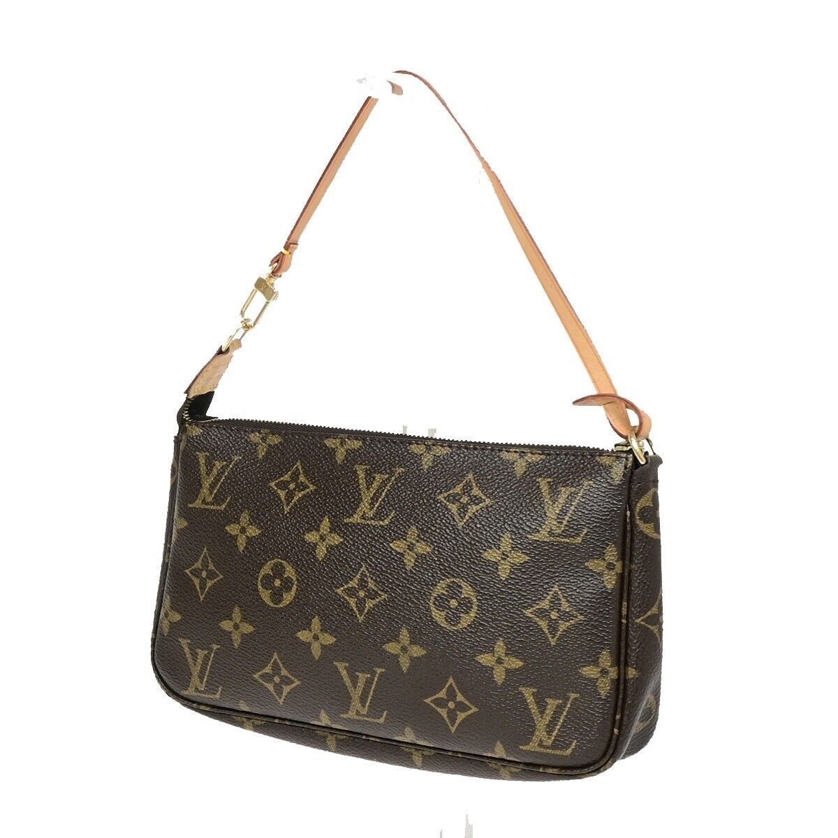 LOUIS VUITTON Pochette Accessoires Hand Bag Monogram Leather BN M51980 99EB455