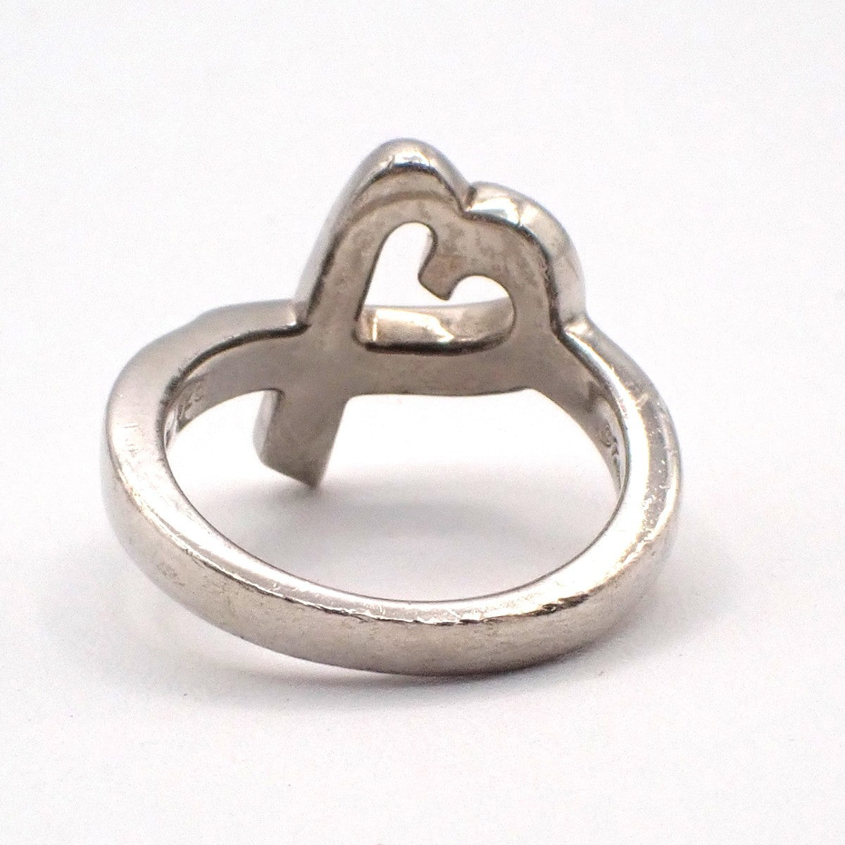 Tiffany & Co. Paloma Picasso Loving Heart Ring JP 11 US 6 Silver 925 01EG103