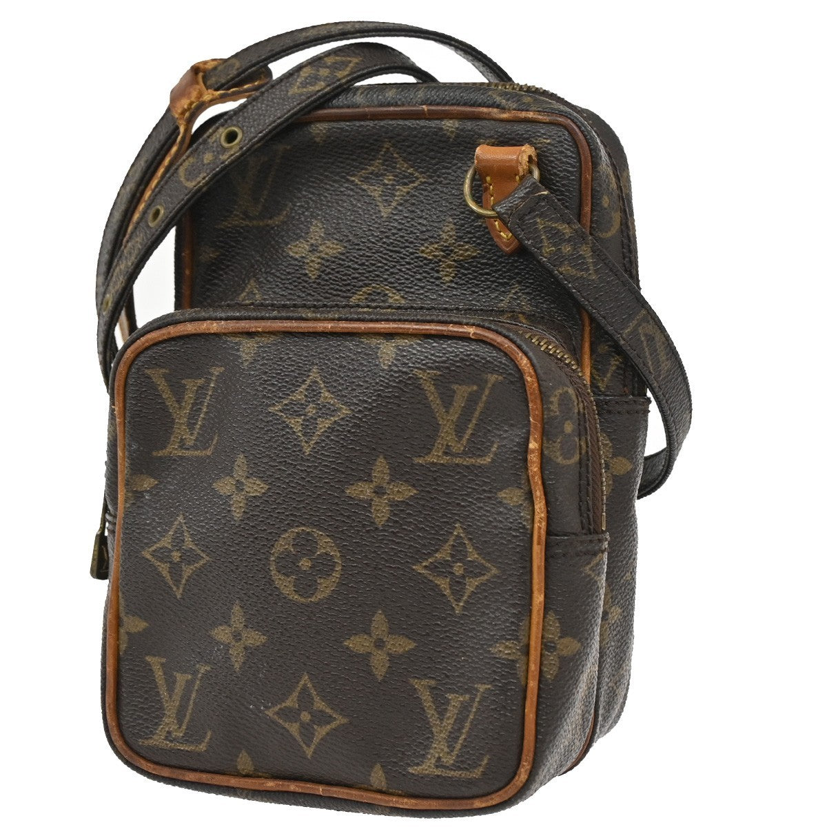 LOUIS VUITTON Mini Amazon Shoulder Bag Monogram Leather Brown M45238 32CA276