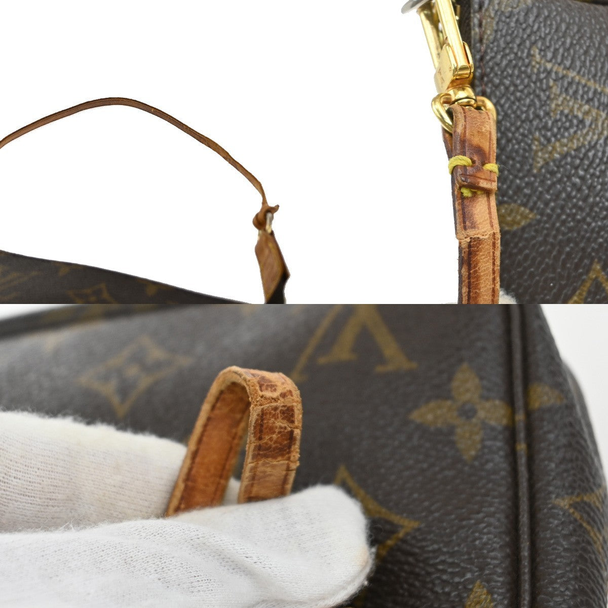 LOUIS VUITTON Pochette Accessoires Hand Bag Monogram Leather BN M51980 38EF857
