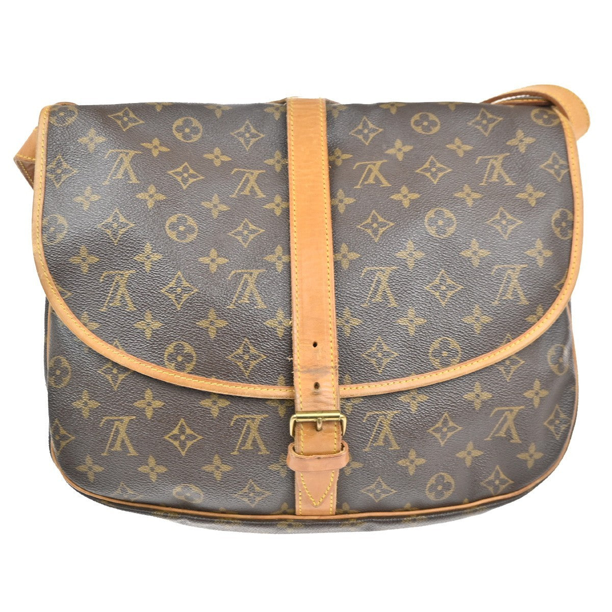 LOUIS VUITTON Saumur 35 Shoulder Bag Monogram Leather BN France M42254 70MA255