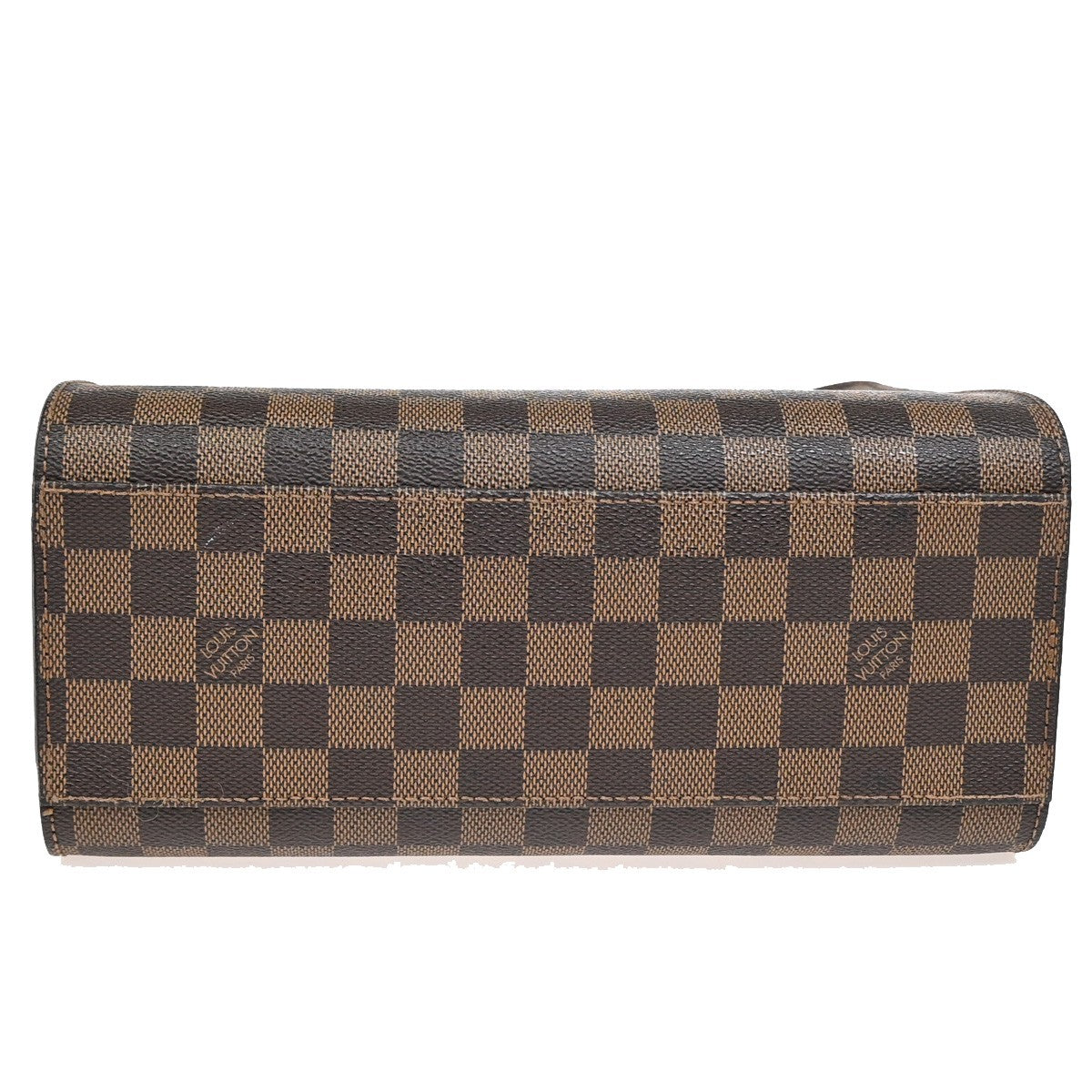LOUIS VUITTON Triana Hand Bag Damier Ebene Leather Brown France N51155 95YH277