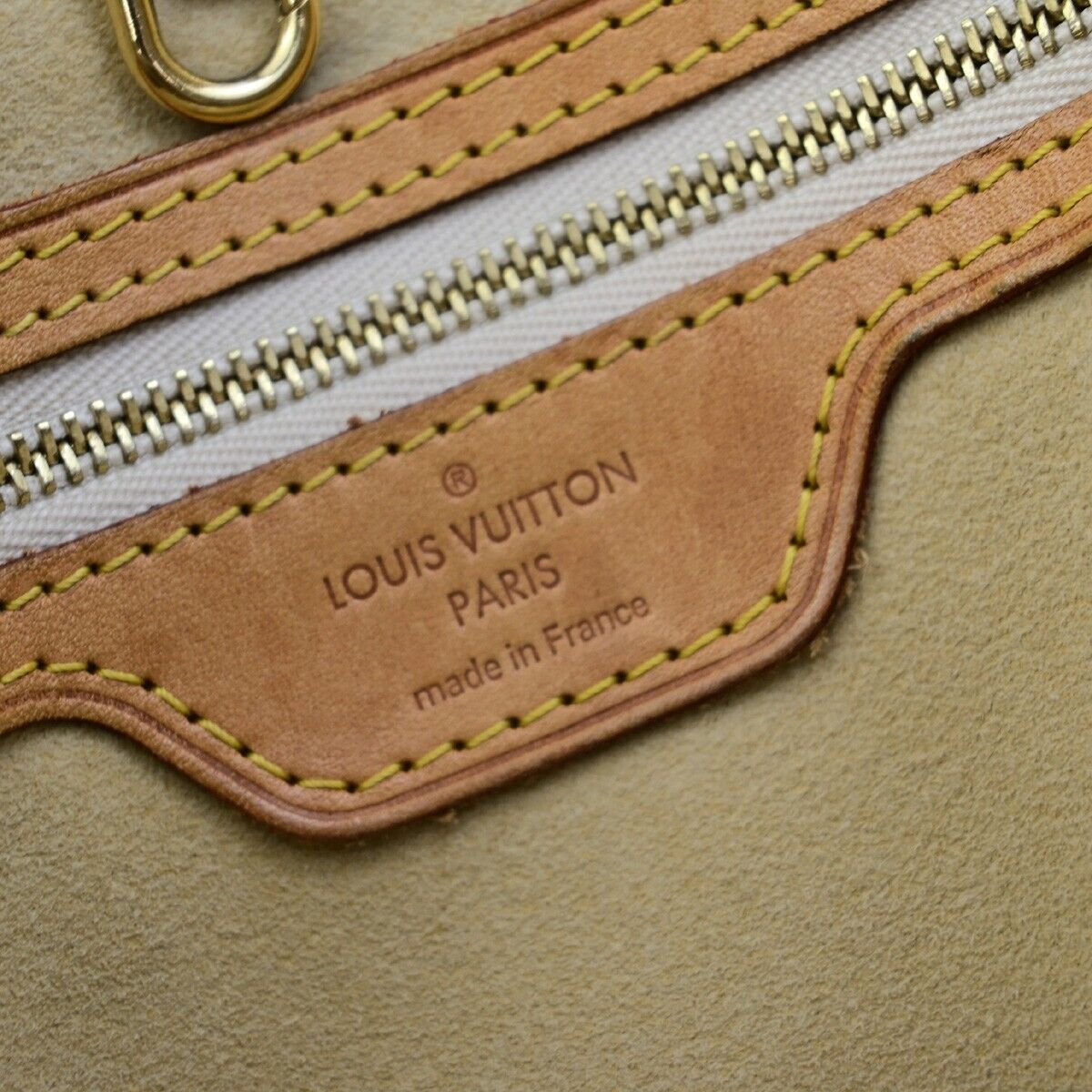 LOUIS VUITTON Hampstead PM Shoulder Bag Damier Azur Leather White N51207 16KA486