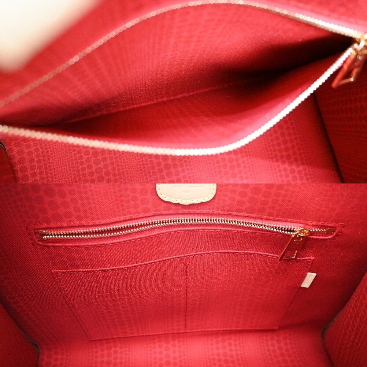 LOUIS VUITTON LV × YK OnTheGo MM Hand Bag Monogram 3D Dots Brown M46379...