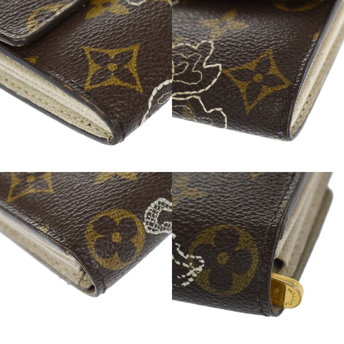 LOUIS VUITTON Portefeuille Sarah Long Wallet Monogram Dantelle BN M95390 30YD070