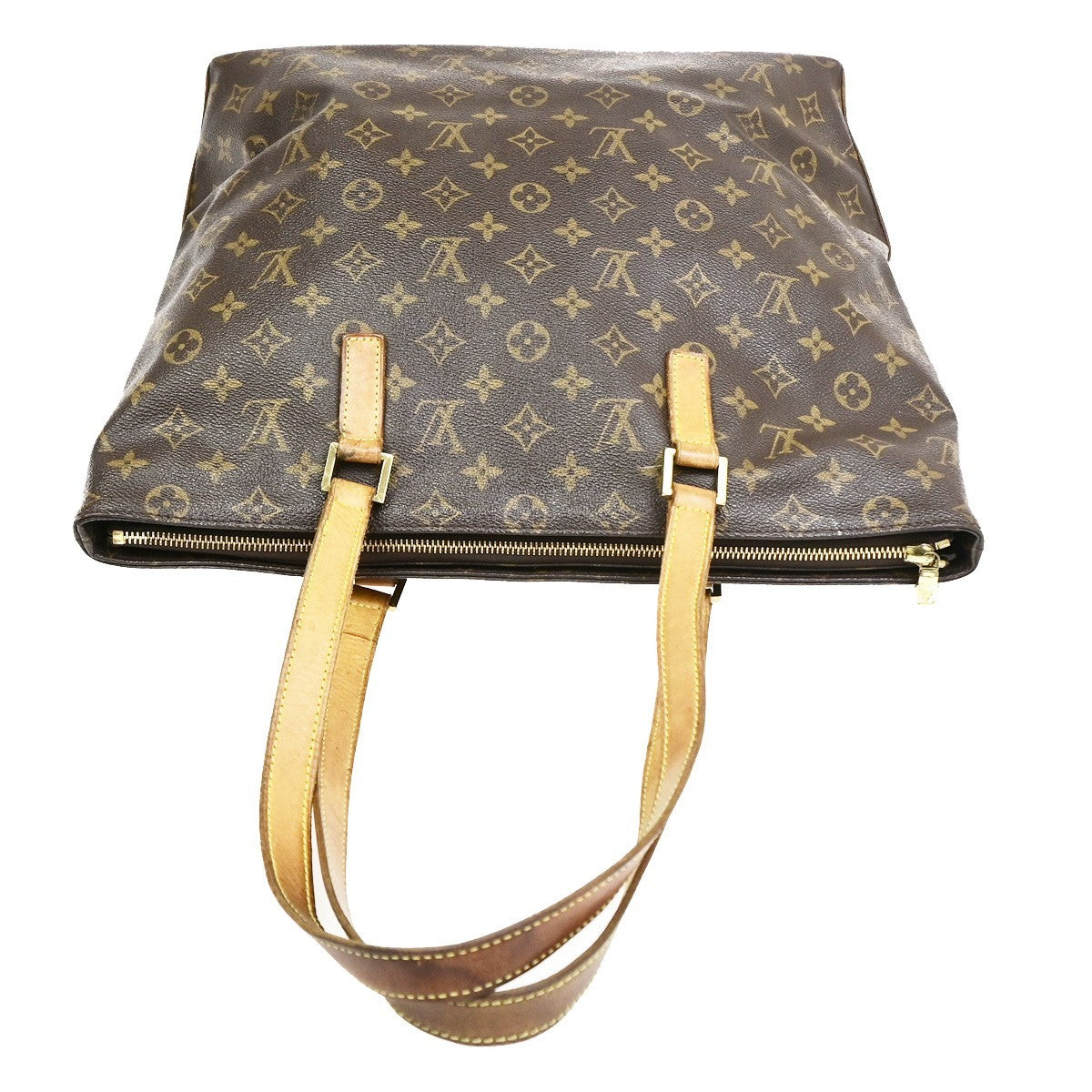LOUIS VUITTON Cabas Mezzo Shoulder Bag Monogram Leather Brown M51151 34CB044