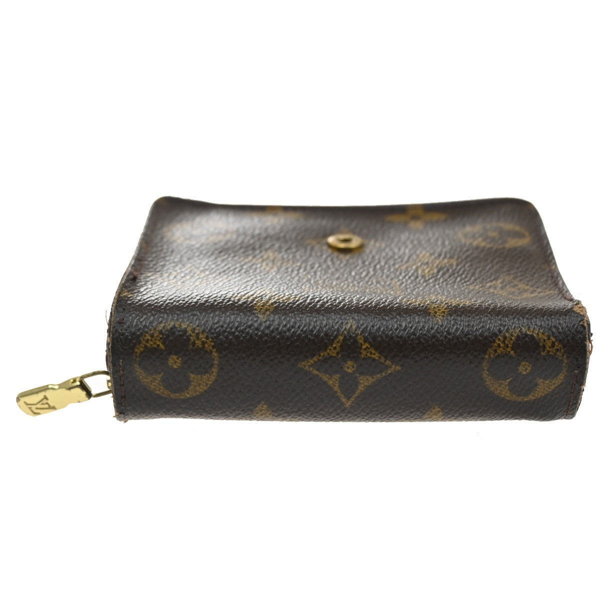 LOUIS VUITTON Compact Zip Bifold Wallet Monogram Leather France M61667 07CA388