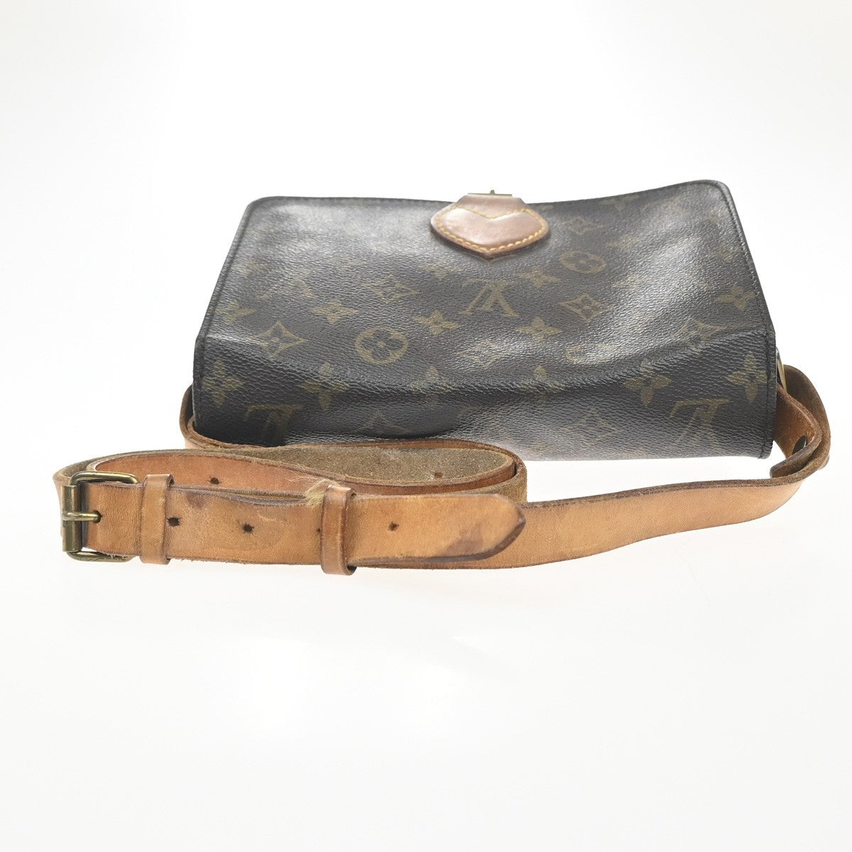 LOUIS VUITTON Cartouchiere MM Shoulder Bag Monogram Leather Brown M51253 31KC706