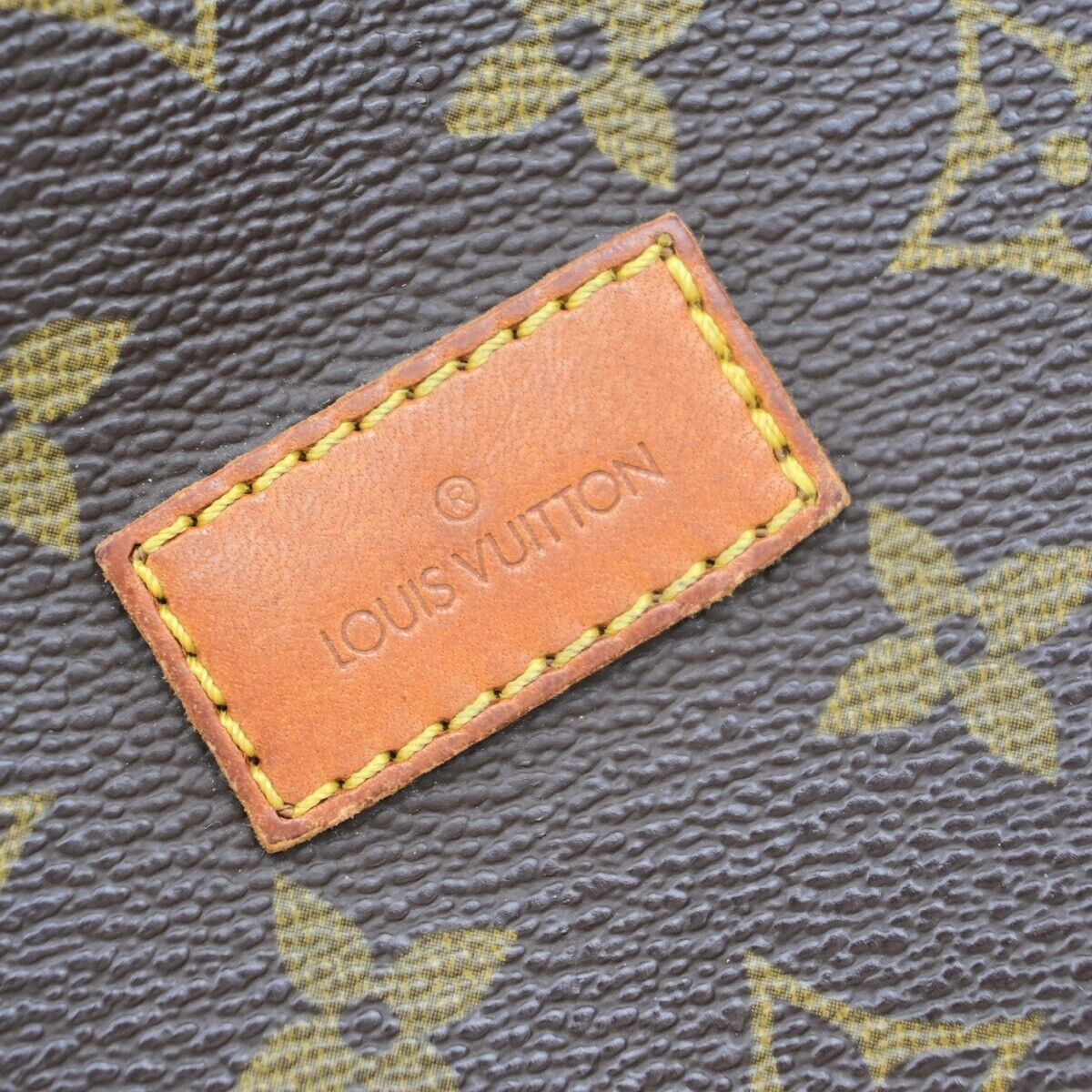 LOUIS VUITTON Logo Saumur 30 Shoulder Bag Monogram Leather Brown M42256 61ED964