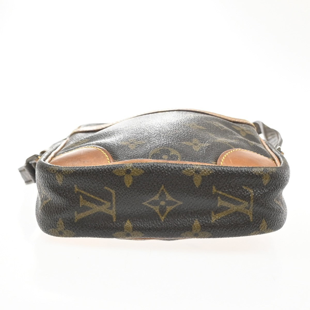 LOUIS VUITTON Danube Shoulder Bag Monogram Leather Brown France M45266 36PA002