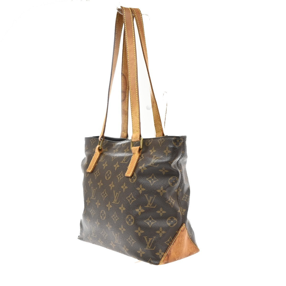 LOUIS VUITTON Cabas Piano Shoulder Bag Monogram Leather Brown M51148 35SA016