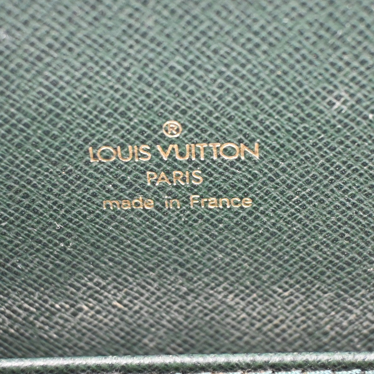 LOUIS VUITTON Porte Documents Lozan Briefcase Hand Bag Taiga M30054 04ZA369