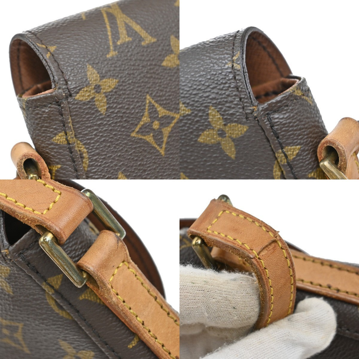 LOUIS VUITTONI Chantilly MM Shoulder Bag Monogram Leather Brown M51233 80EF912
