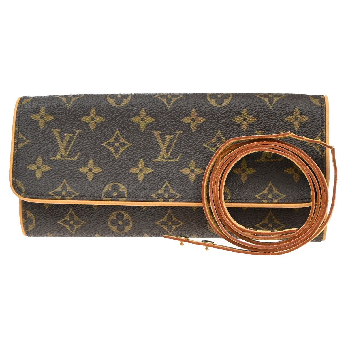LOUIS VUITTON Pochette Twin GM 2Way Shoulder Bag Monogram Brown M51852 86EG083