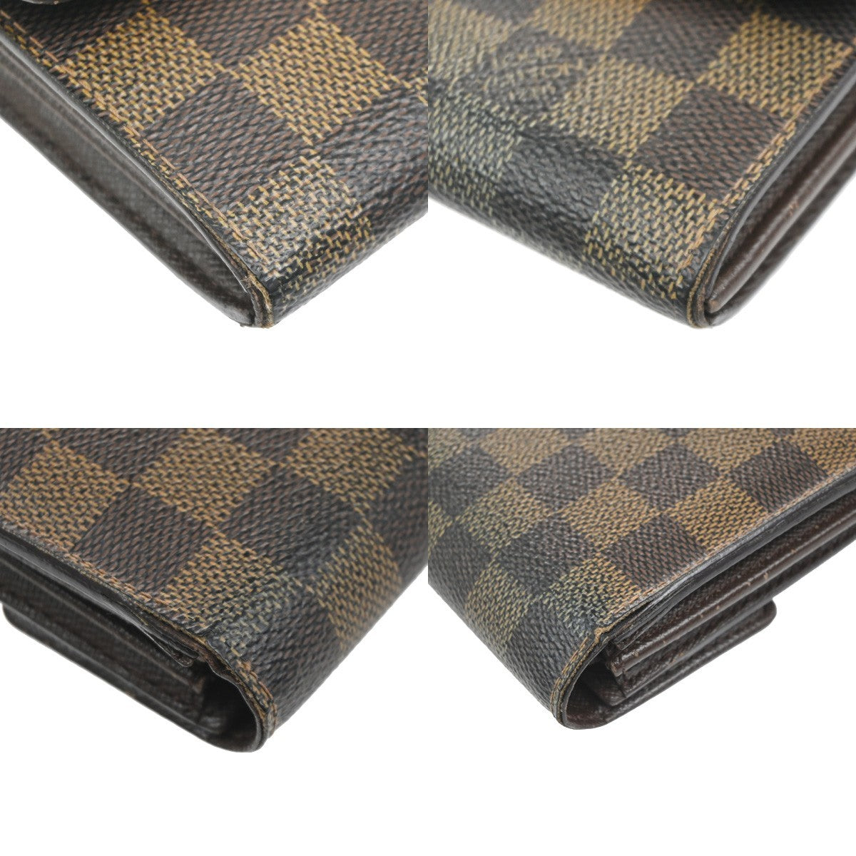 LOUIS VUITTON Porte Monnaie Credit Wallet Damier Ebene Leather BN N61724 02KC719