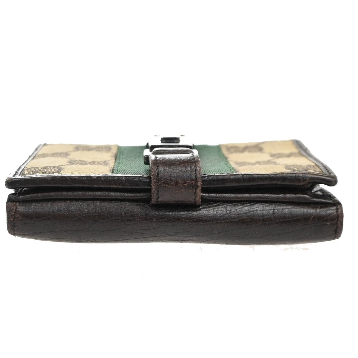 GUCCI Jackie GG Pattern Sherry Line Bifold Wallet Canvas Leather BE BN 07KC936