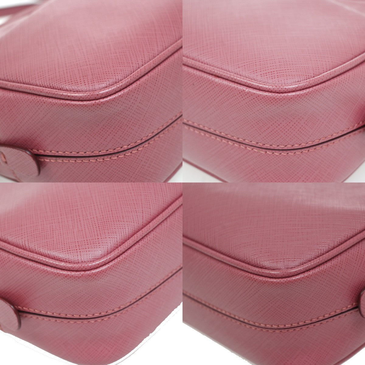 SALVATORE FERRAGAMO Logo Gancini Mini Shoulder Bag Leather Pink GHW 31EG216
