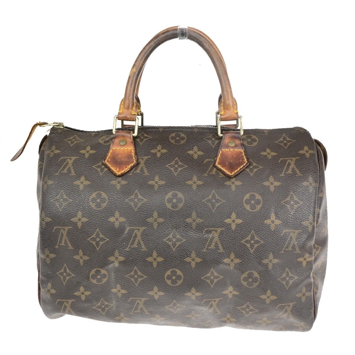 LOUIS VUITTON Speedy 30 Travel Hand Bag Monogram Leather Brown M41526 69ED105