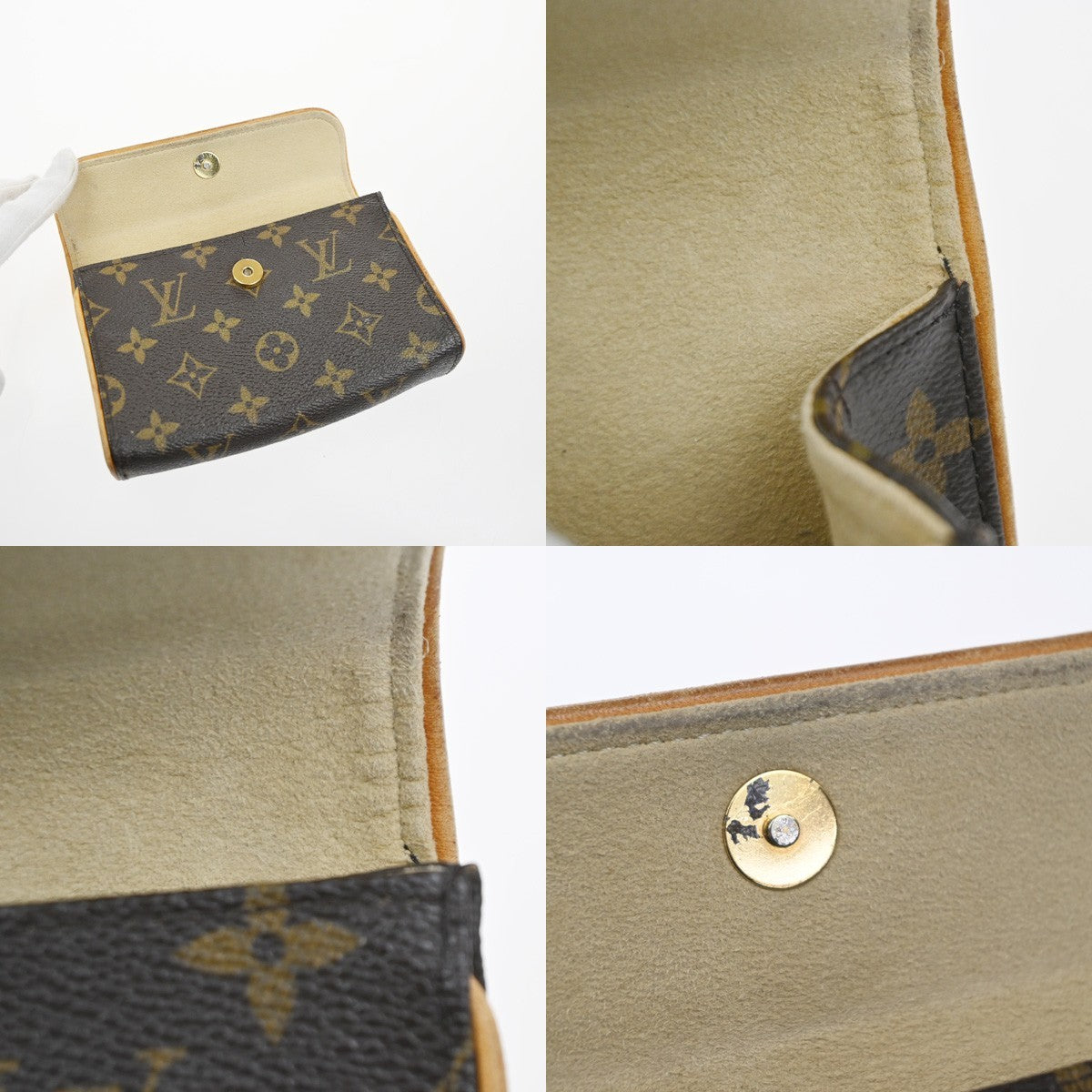 LOUIS VUITTON Pochette Florentine Bum Bag Monogram Leather Brown M51855 65MA526