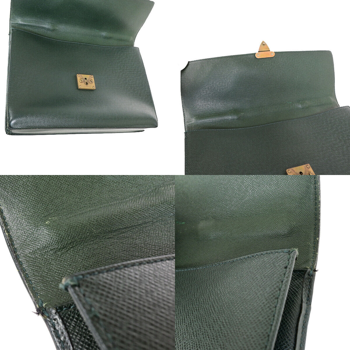 LOUIS VUITTON Serviette Kourad Briefcase Hand Bag Taiga Leather M30074 04YF148