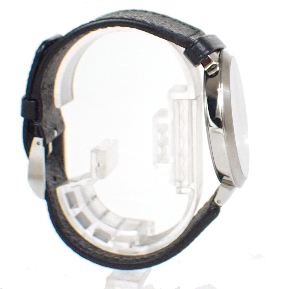 LOUIS VUITTON Tambour Slim Eclipse GM Watch Quartz Q1DM0 Stainless 689LC514