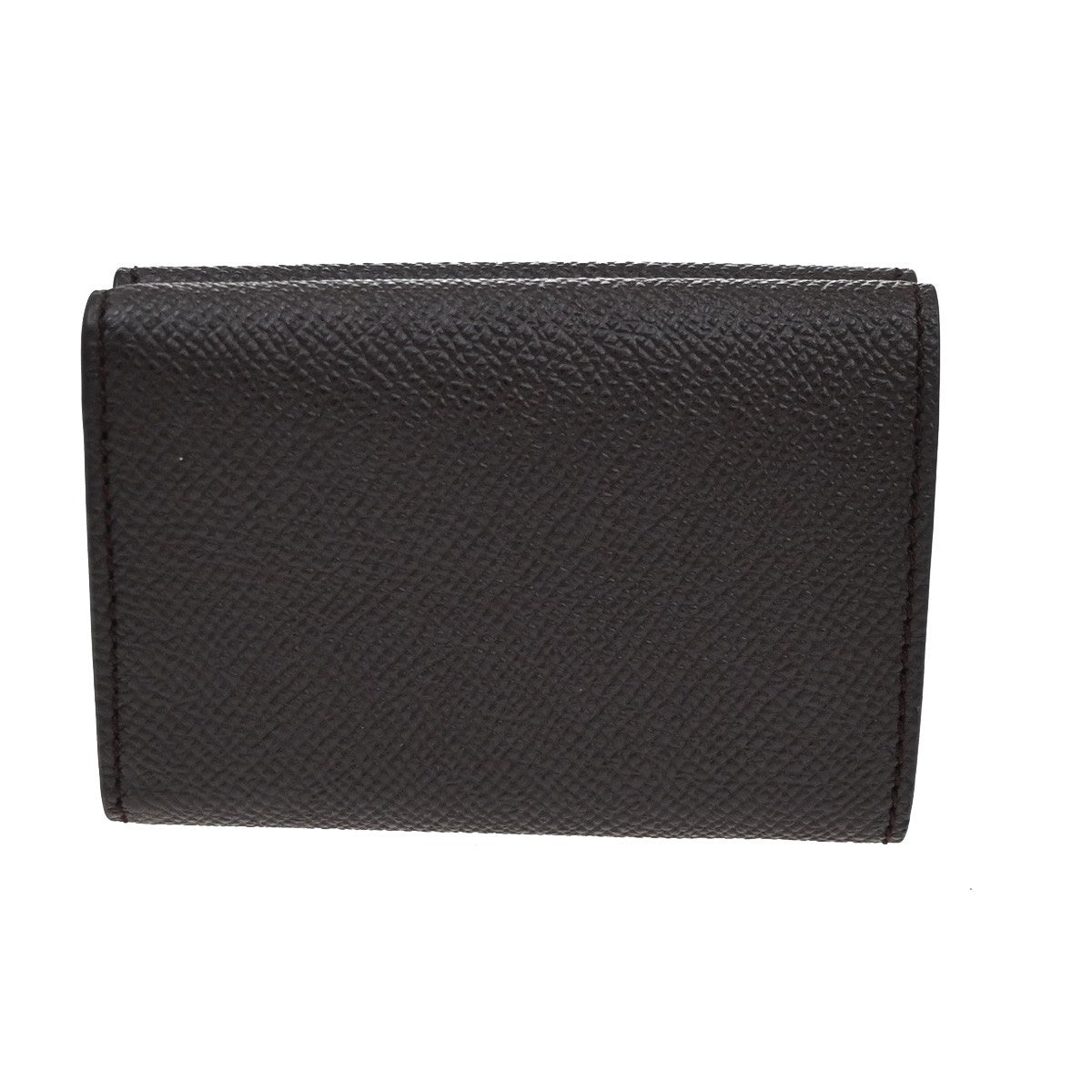 SALVATORE FERRAGAMO Logo Vara Gancini Trifold Wallet Leather Brown Italy 64RL967