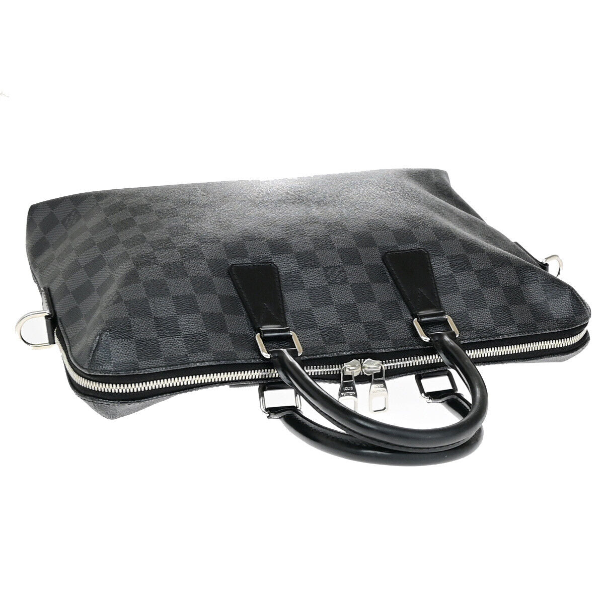 LOUIS VUITTON PDJ Hand Bag Damier Graphite Leather Black France N48224 18YE882