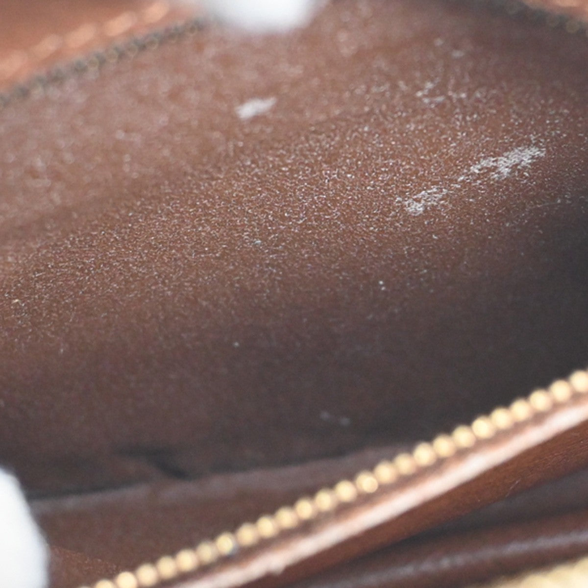 LOUIS VUITTON Jeune Fille PM Shoulder Bag Monogram Leather Brown M51227 30CA293