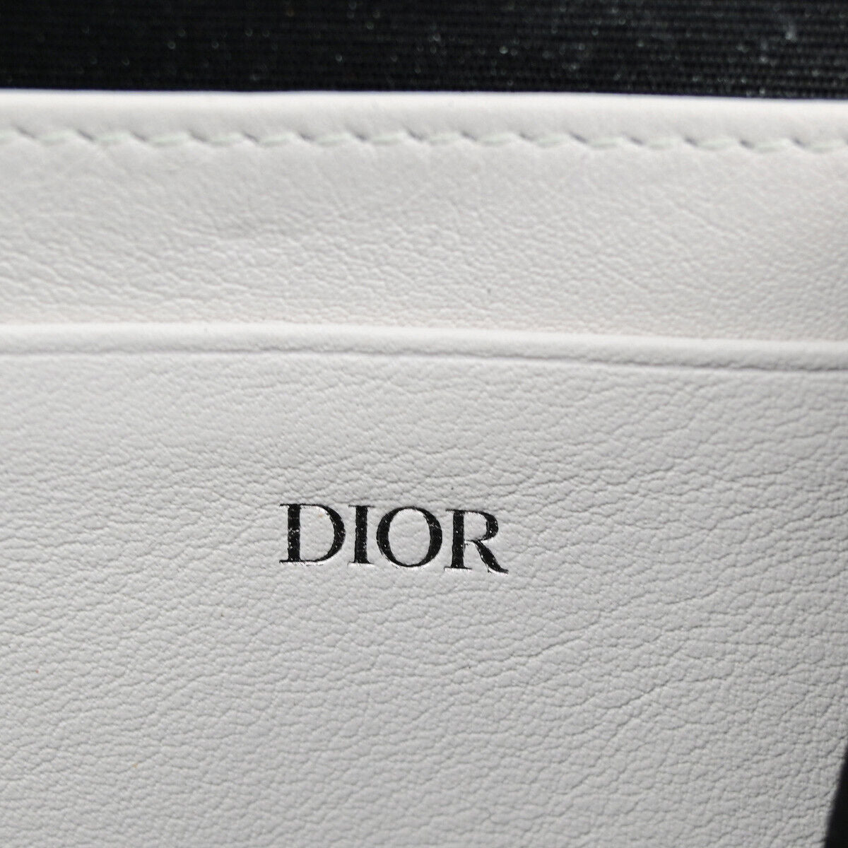 CHRISTIAN DIOR Logo Mini Shoulder Bag Leather White SHW Italy 22YG013