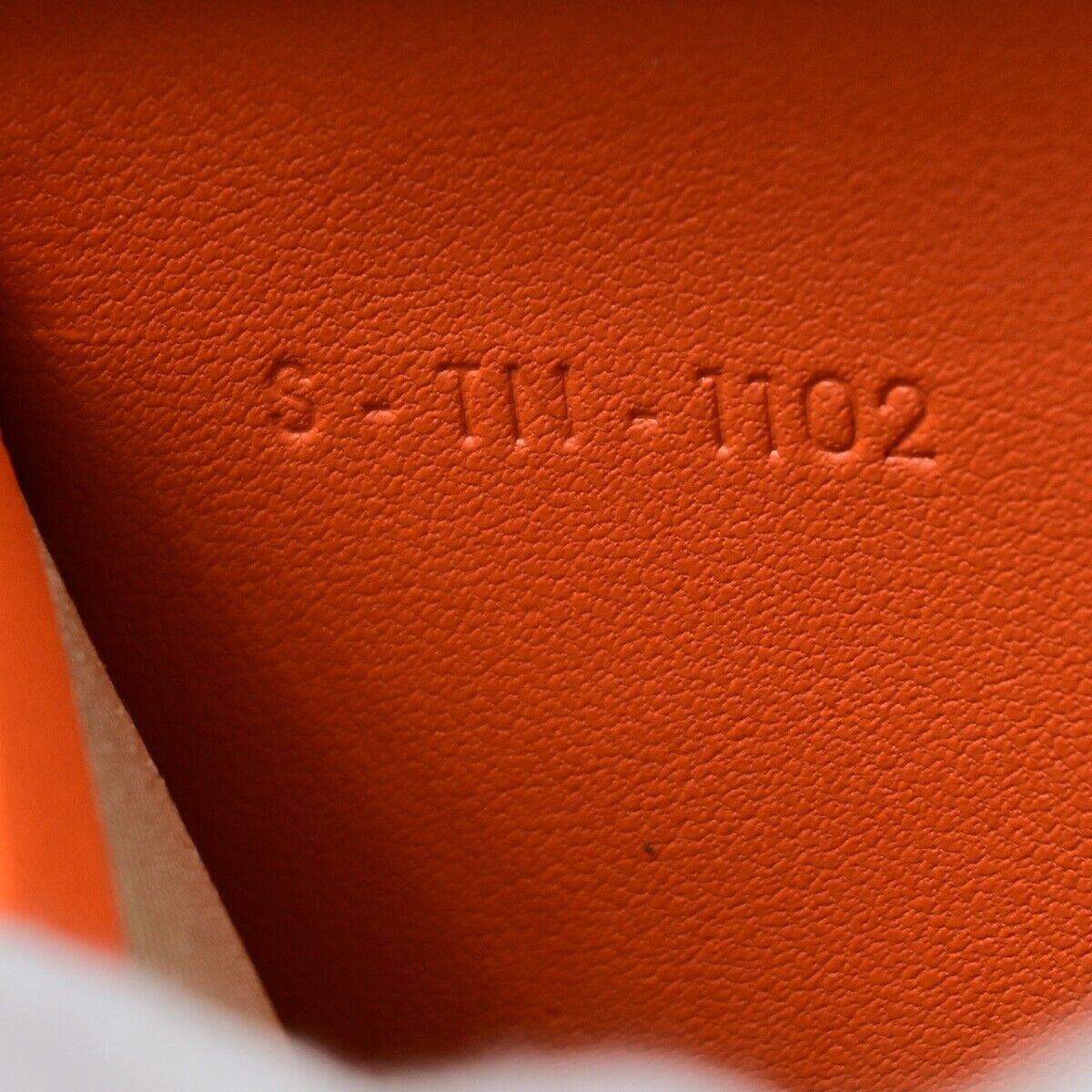 CELINE Logo Bicolor Round Zipper Long Wallet Canvas Leather Beige Orange 09KA373