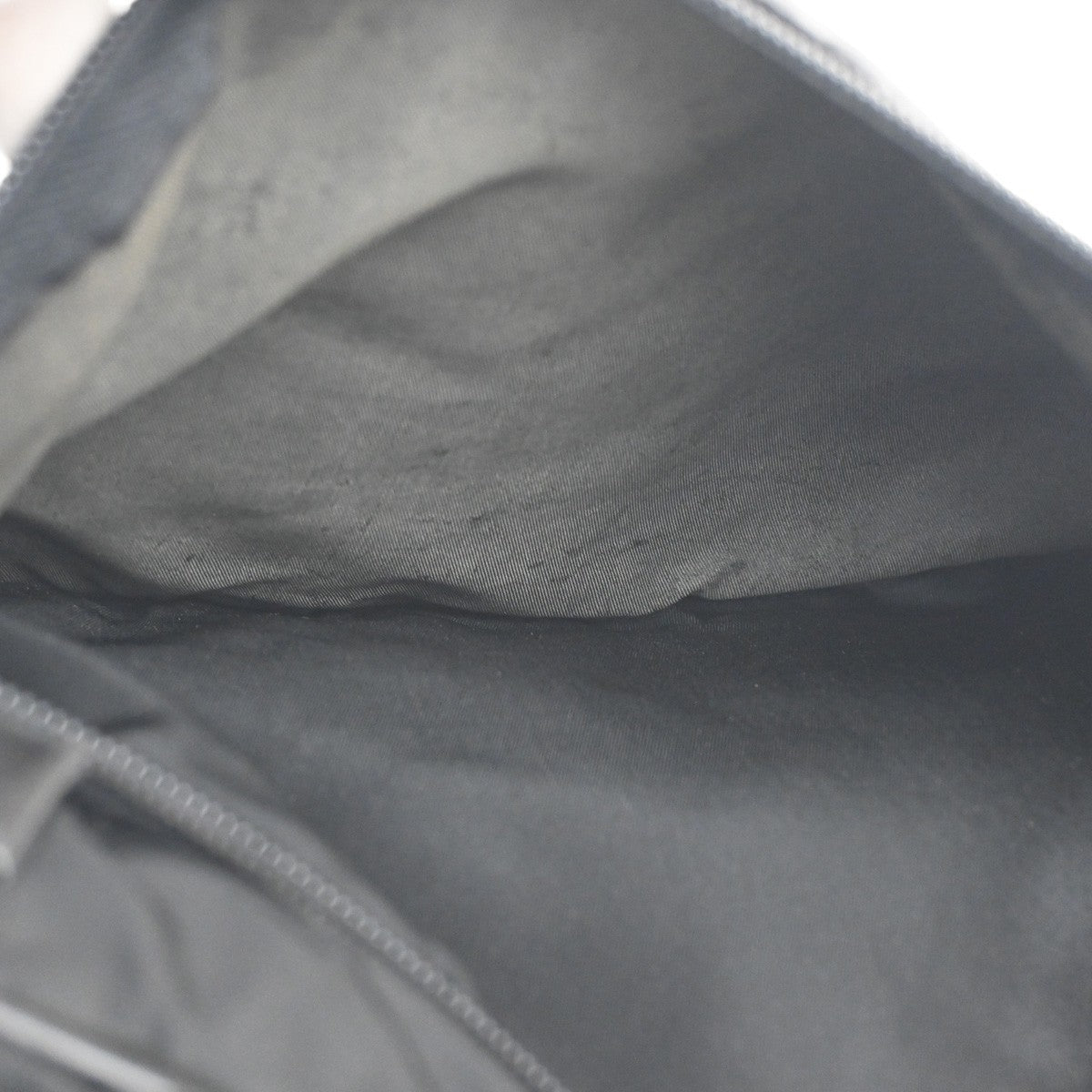 PRADA MILANO Tessuto Messenger Shoulder Bag Nylon Leather Black 64KC010